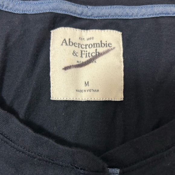 Abercrombie & Fitch Navy Long Sleeve Top - Picture 4 of 6